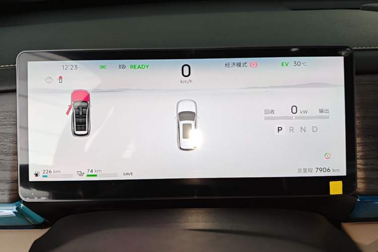 Used JETOUR Shanhai L7 Plus 2025 Model 220km Flagship 7-seater Instrument Cluster