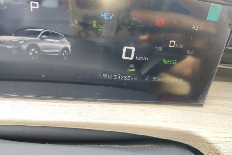 Used JETOUR Shanhai L6 2024 1.5TD DHT ULTRA Odometer Close Up