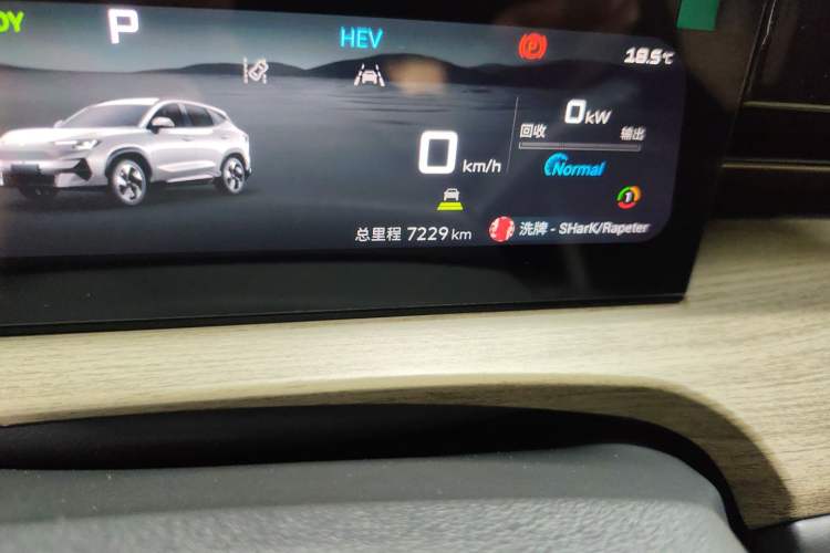 Used JETOUR Shanhai L6 2024 1.5TD DHT MAX Odometer Close Up