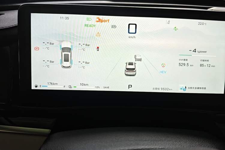 Used JETOUR Shanhai L7 2024 1.5T 120km MAX 5-Seater Instrument Cluster