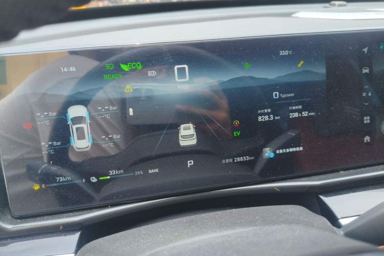 Used JETOUR Shanhai L7 2024 1.5T 120 km MAX 7-Seater Instrument Cluster