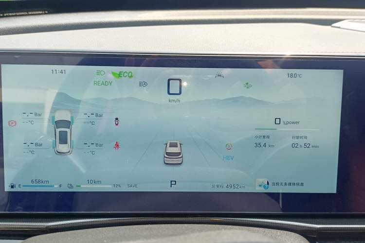 Used JETOUR Shanhai L7 2024 1.5T 120 km MAX 7-Seater Instrument Cluster