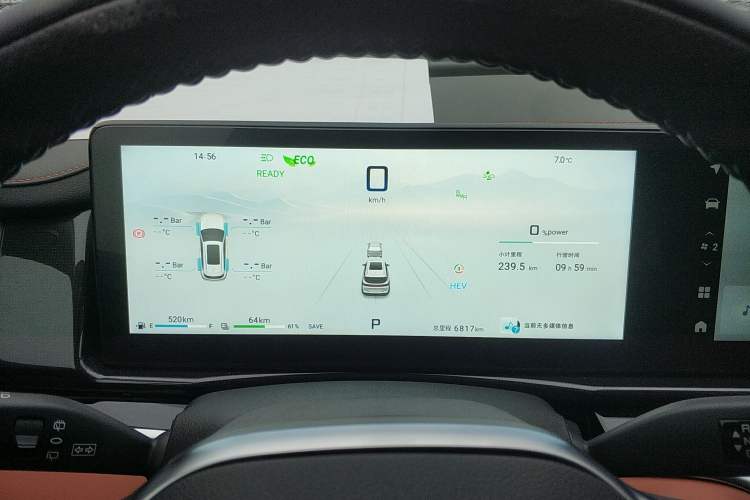 Used JETOUR Shanhai L7 2024 1.5T 120km ULTRA 7-Seater Instrument Cluster