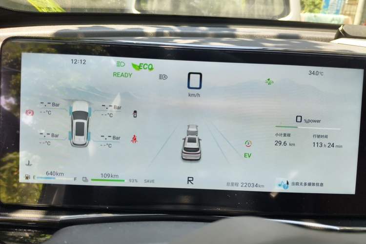 Used JETOUR Shanhai L9 2024 1.5TD 2DHT Air 5-Seater Instrument Cluster