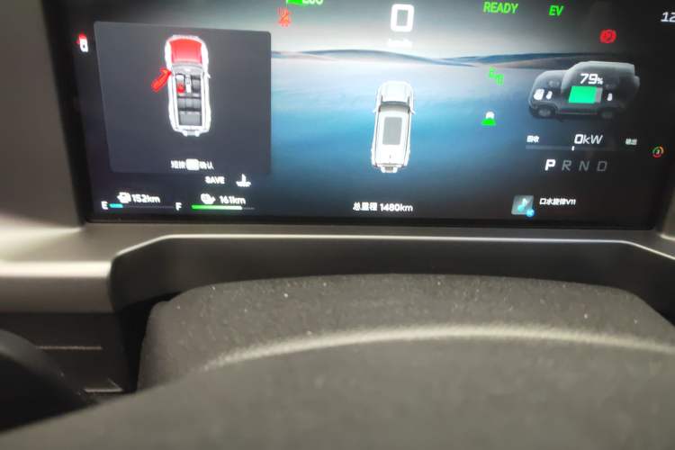 Used JETOUR Shanhai Traveler C-DM 2025 C-DM 206KM All-Wheel-Drive Wilderness Edition Odometer Close Up