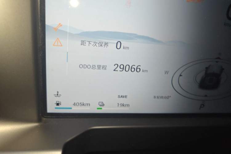 Used JETOUR Shanhai Traveler C-DM 2024 C-DM 129KM Wilderness Edition Odometer Close Up