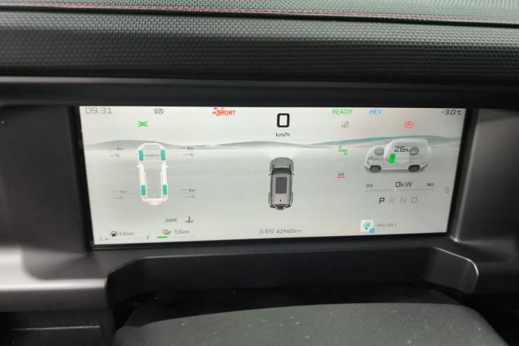 Used JETOUR Shanhai Traveler C-DM 2024 C-DM 208KM Mountain & Wilderness Edition Instrument Cluster