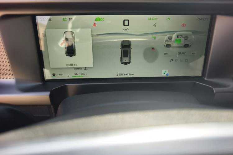 Used JETOUR Shanhai Traveler C-DM 2024 C-DM 208KM Mountain & Wilderness Edition Odometer Close Up
