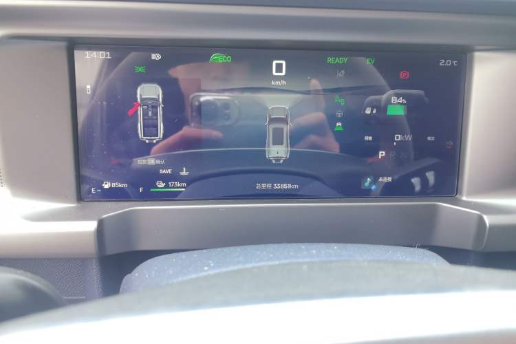 Used JETOUR Shanhai Traveler C-DM 2024 C-DM 208KM Mountain & Wilderness Edition Odometer Close Up