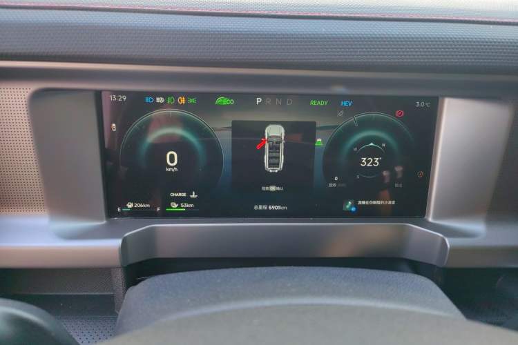 Used JETOUR Shanhai Traveler C-DM 2025 120km Discovery Extended Version 7 Seats Instrument Cluster