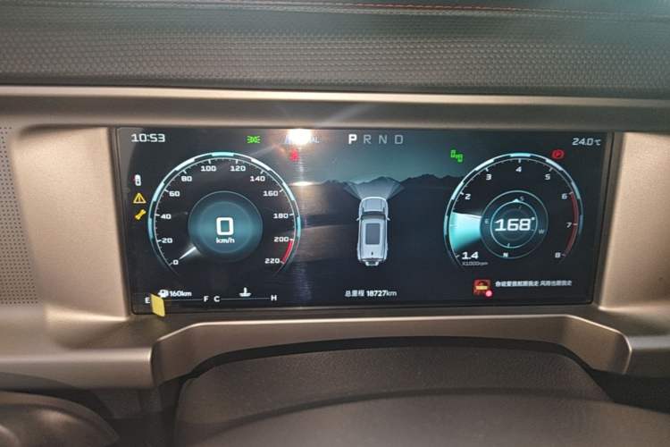Used JETOUR Traveler 2023 1.5T Two-Wheel Drive Discovery PRO Instrument Cluster