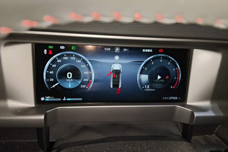 Used JETOUR Traveler 2023 2.0T All-Wheel Drive Conquer PRO Instrument Cluster
