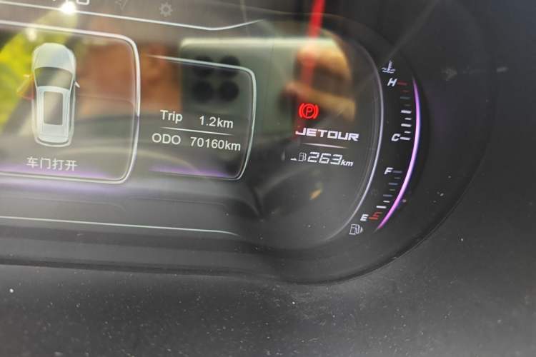 Used JETOUR X70 2018 1.5T Manual Enjoyment Edition Odometer Close Up
