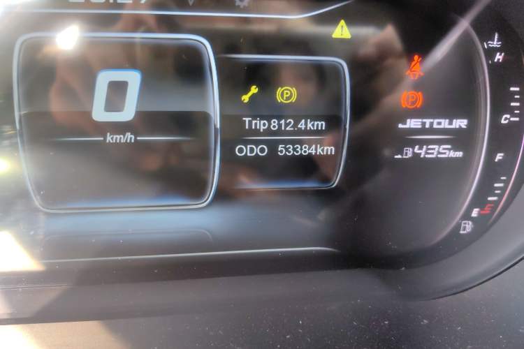 Used JETOUR X70 2018 1.5T Manual Enjoyment Edition Odometer Close Up