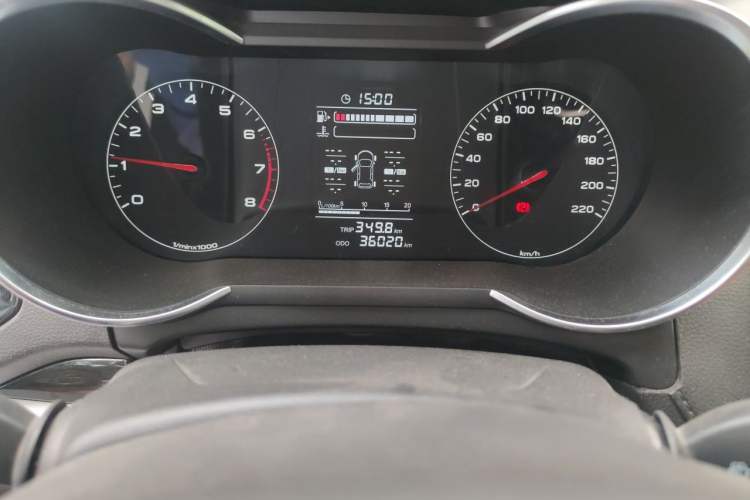 Used JETOUR X70 2018 1.5T Manual Jingxing Edition Odometer Close Up