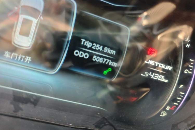 Used JETOUR X70 2018 1.5T Manual Enjoyment Edition Odometer Close Up