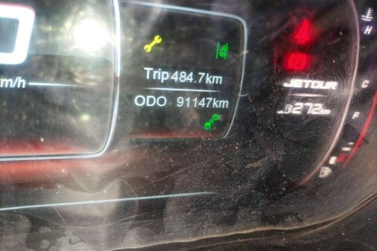 Used JETOUR X70 2018 1.5T Manual Enjoyment Edition Odometer Close Up