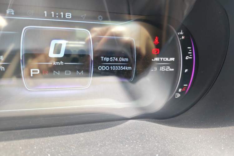 Used JETOUR X70 2018 1.5T Automatic YueXing Edition Odometer Close Up