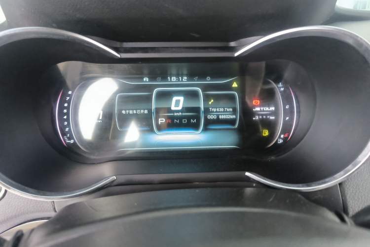 Used JETOUR X70 2018 1.5T Automatic YueXing Edition Odometer Close Up