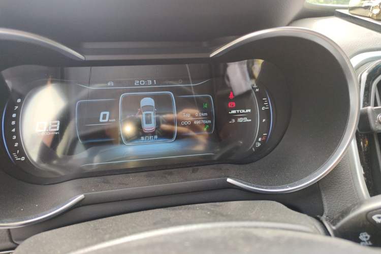 Used JETOUR X70 2018 1.5T Manual Comfort Edition Odometer Close Up