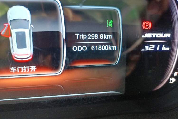 Used JETOUR X70 2018 1.5T Manual Enjoyment Edition Odometer Close Up