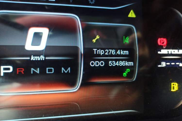 Used JETOUR X70 2018 1.5T Automatic YueXing Edition Odometer Close Up