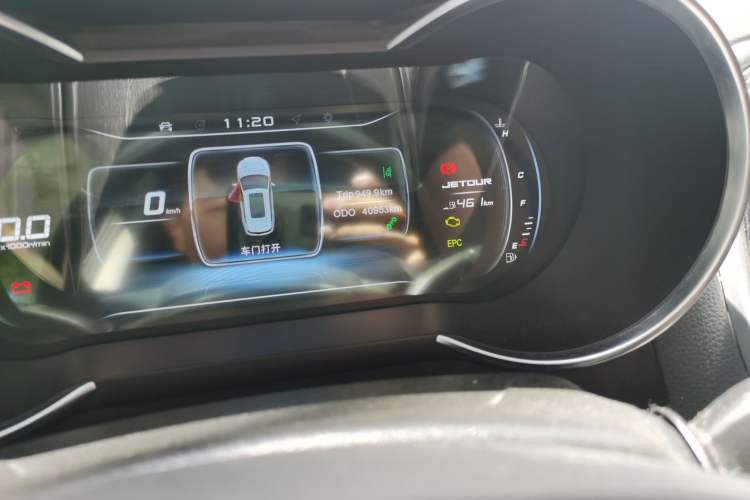 Used JETOUR X70 2018 1.5T Manual Comfort Edition Odometer Close Up