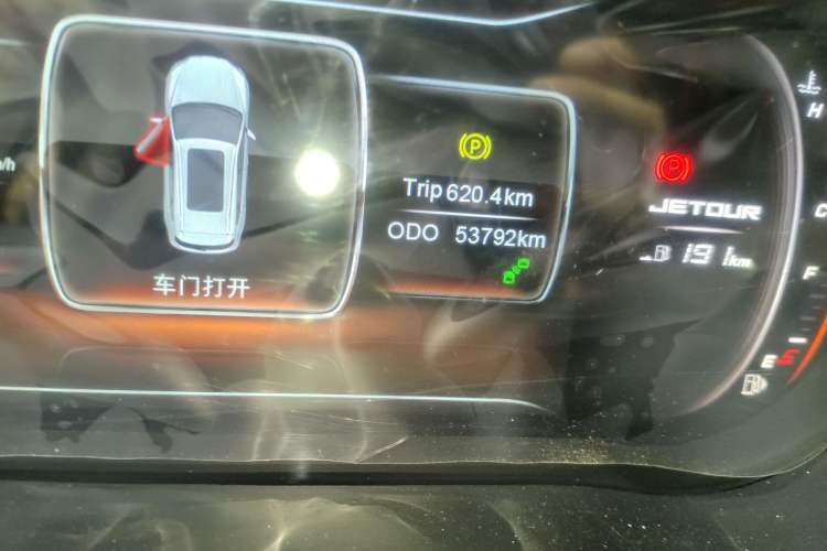 Used JETOUR X70 2018 1.5T Manual Enjoyment Edition Odometer Close Up