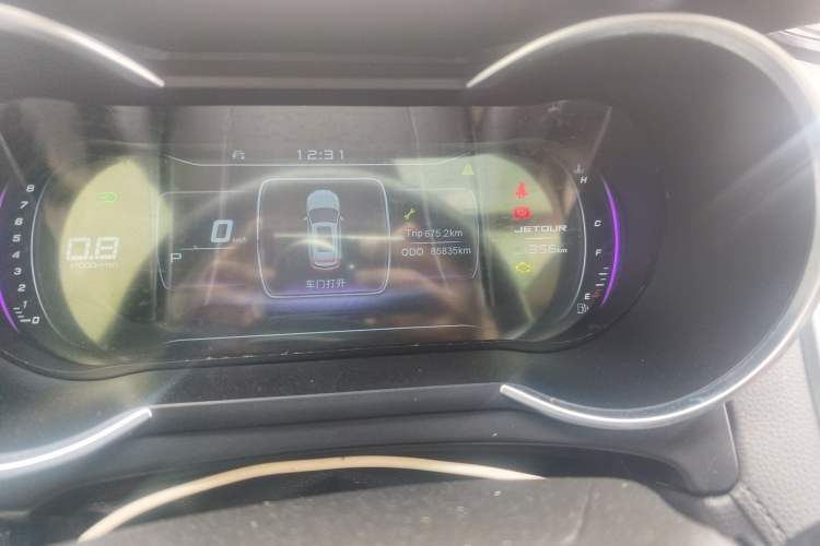 Used JETOUR X70 2019 1.5T DCT Joyride Edition Odometer Close Up