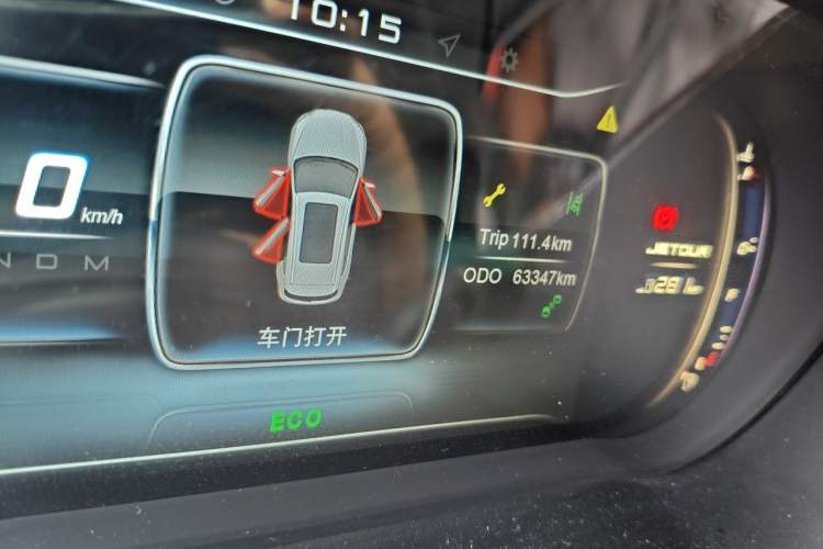 Used JETOUR X70 2019 1.5T DCT Joyride Edition Odometer Close Up