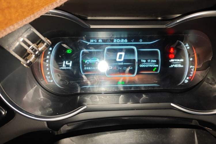 Used JETOUR X70 2019 1.5T DCT Joyride Edition Odometer Close Up