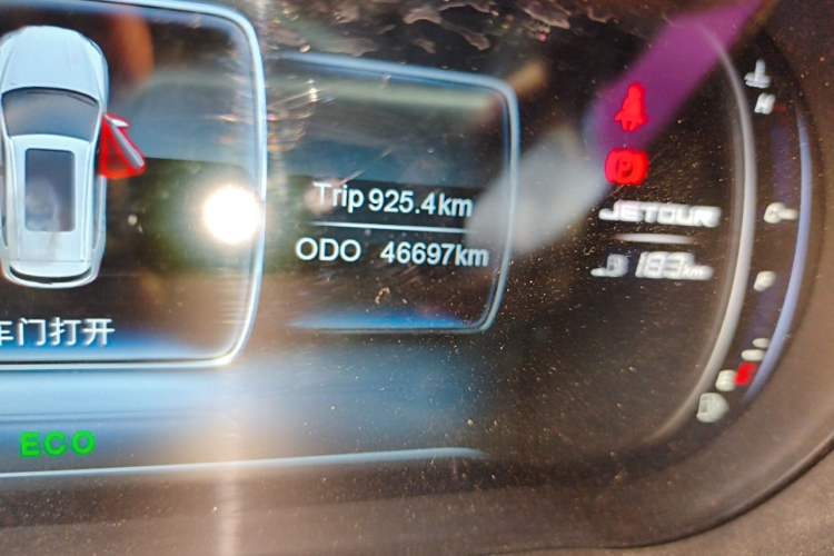 Used JETOUR X70 2019 1.5T DCT Joyride Edition Odometer Close Up