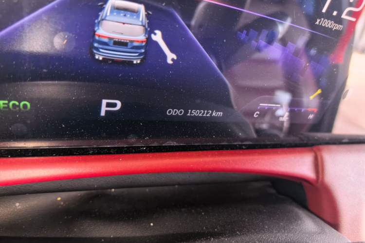 Used JETOUR X70 2020 1.5T DCT YueXing Edition 7-Seater Odometer Close Up