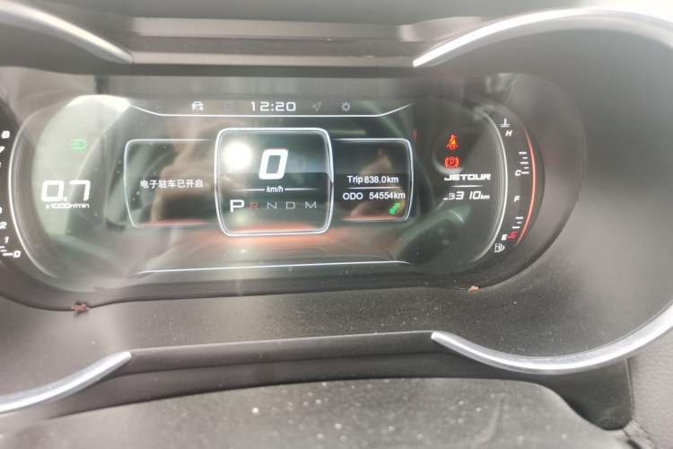 Used JETOUR X70 2020 1.5T DCT YueXing Edition 5 Seats Odometer Close Up