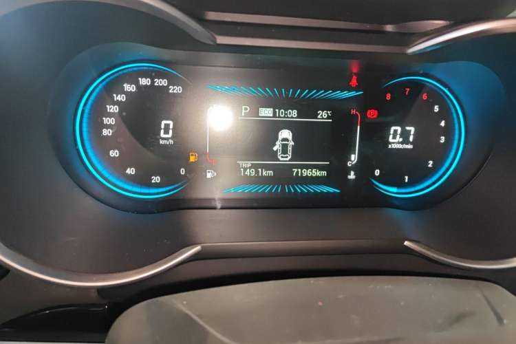 Used JETOUR X70 2020 1.5T DCT YueXing Edition 5 Seats Odometer Close Up