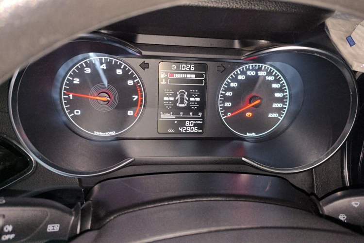 Used JETOUR X70 2020 1.5T Manual Comfort Edition 7-Seater Odometer Close Up