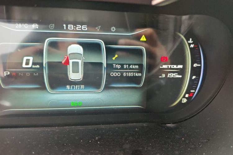 Used JETOUR X70 2020 1.5T DCT Comfort Edition 5-seater Odometer Close Up