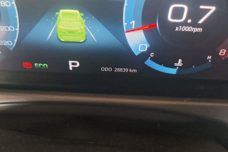 Used JETOUR X70 2020 1.5T DCT YueXing Edition 5 Seats Odometer Close Up