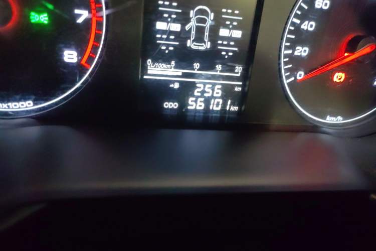 Used JETOUR X70 2020 1.5T Manual Jingxing Edition 6 Seats Odometer Close Up