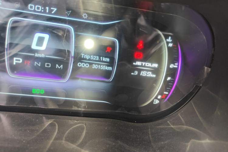 Used JETOUR X70 2020 1.5T DCT Comfort Edition 7-Seater Odometer Close Up
