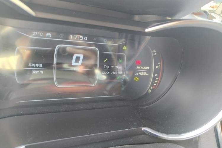 Used JETOUR X70 2020 1.5T Manual Enjoyment Edition 7-Seater Odometer Close Up