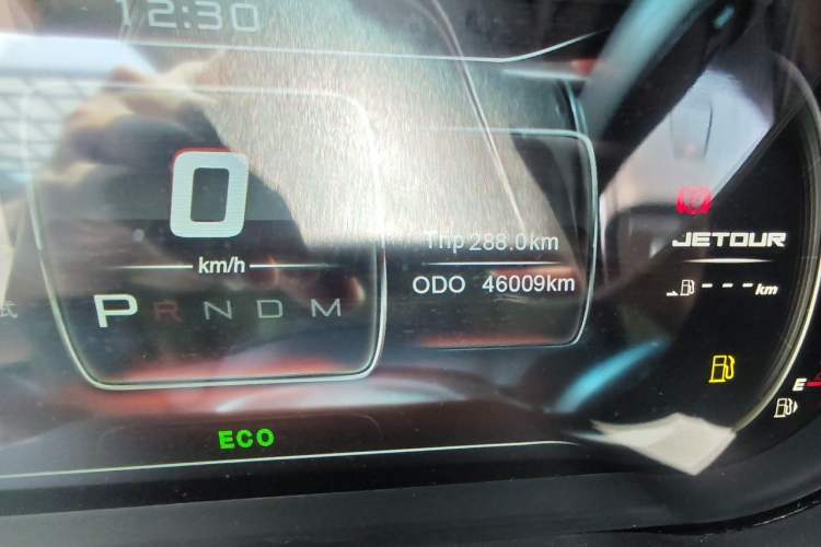 Used JETOUR X70 2020 1.5T DCT Comfort Edition 7-Seater Odometer Close Up