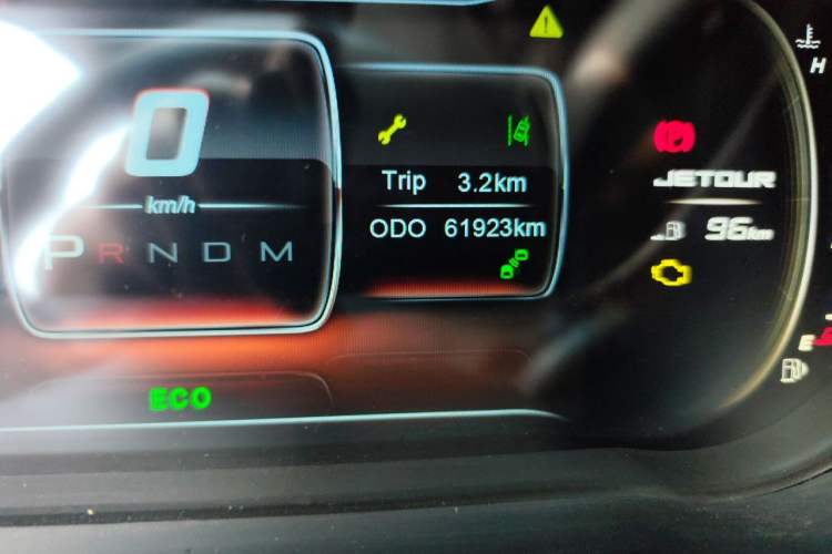 Used JETOUR X70 2020 1.5T DCT Yuexing Edition 6 Seats Odometer Close Up