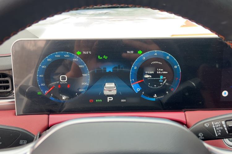 Used JETOUR X70 2021 Zhuge 1.6T DCT Kongming 7-Seater Instrument Cluster