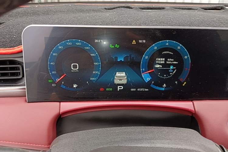 Used JETOUR X70 2021 Zhuge 1.6T DCT Wuhou 7-Seater Instrument Cluster