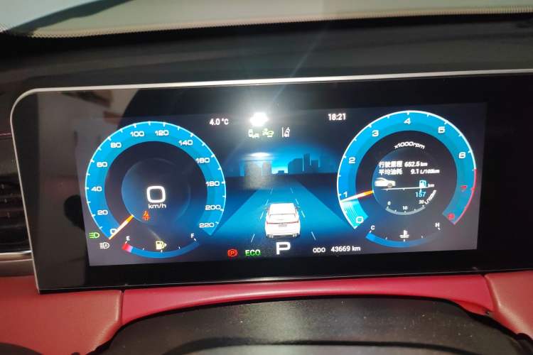 Used JETOUR X70 2021 Zhuge 1.6T DCT Kongming 5-Seater Instrument Cluster
