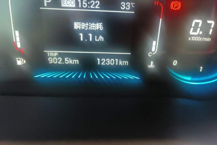 Used JETOUR X70 2023 1.5T DCT Beyond PRO Edition 5-Seater Odometer Close Up