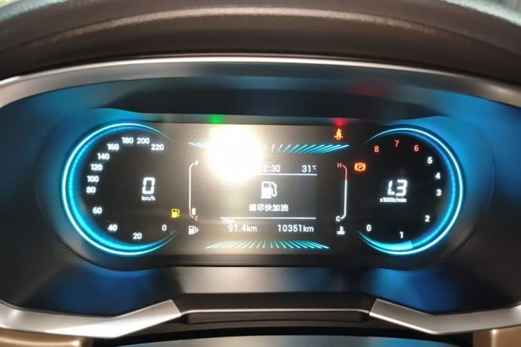 Used JETOUR X70 2025 1.5T DCT Overdrive PRO 5-Seater Instrument Cluster