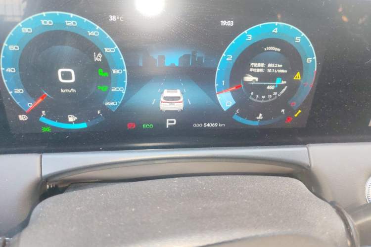 Used JETOUR X70 PLUS 2021 1.6T DCT Base 5-Seater Odometer Close Up