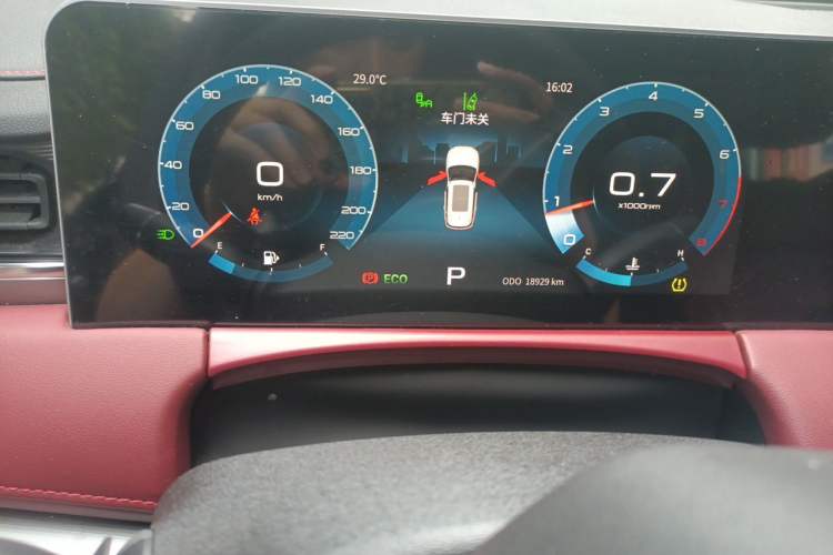 Used JETOUR X70 PLUS 2021 1.6T DCT Star 5-Seater Odometer Close Up